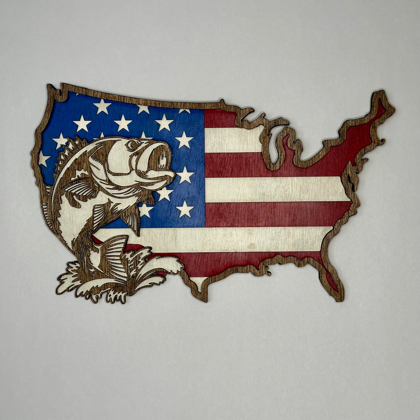 Wooden American Flag