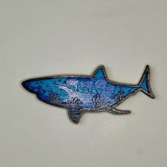 Layered Wood Shark