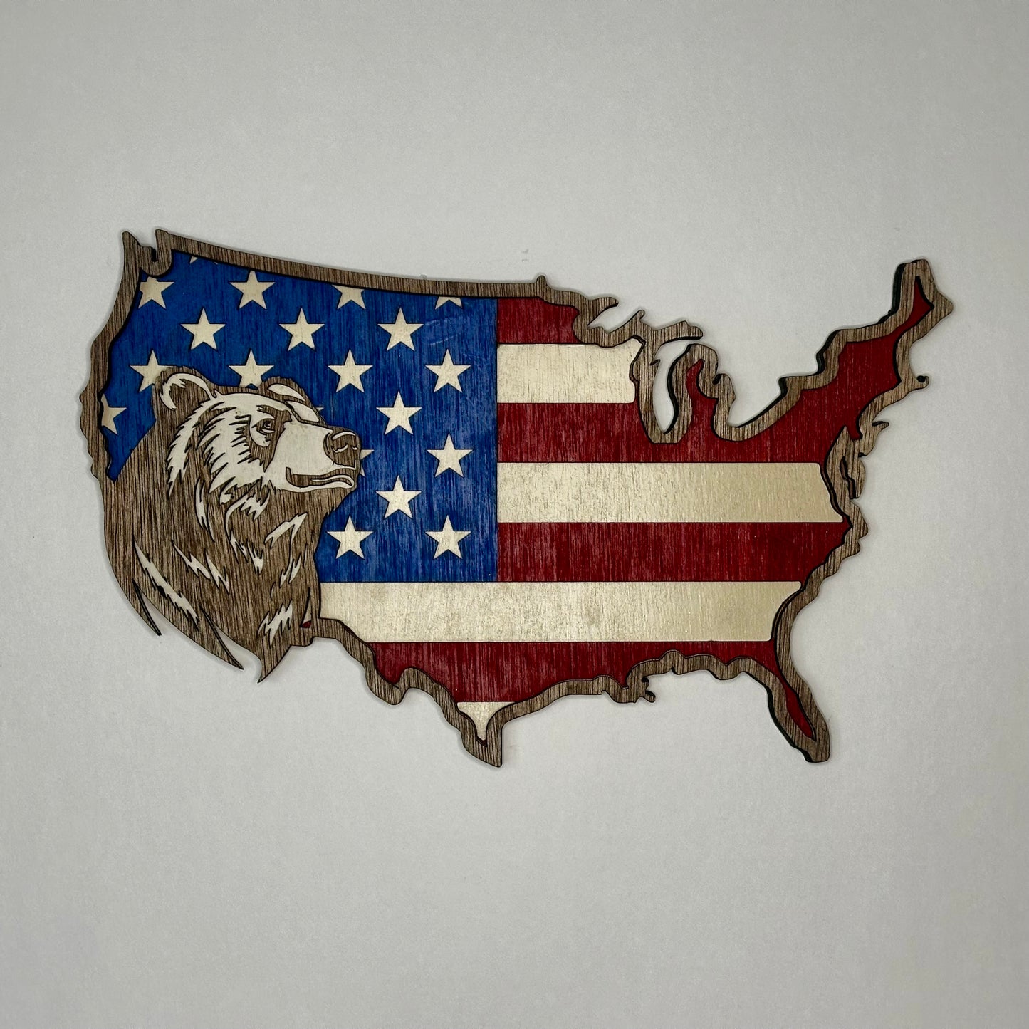 Wooden American Flag