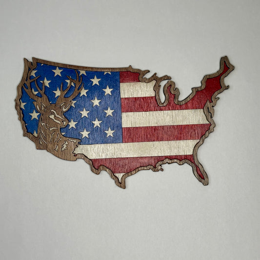 Wooden American Flag