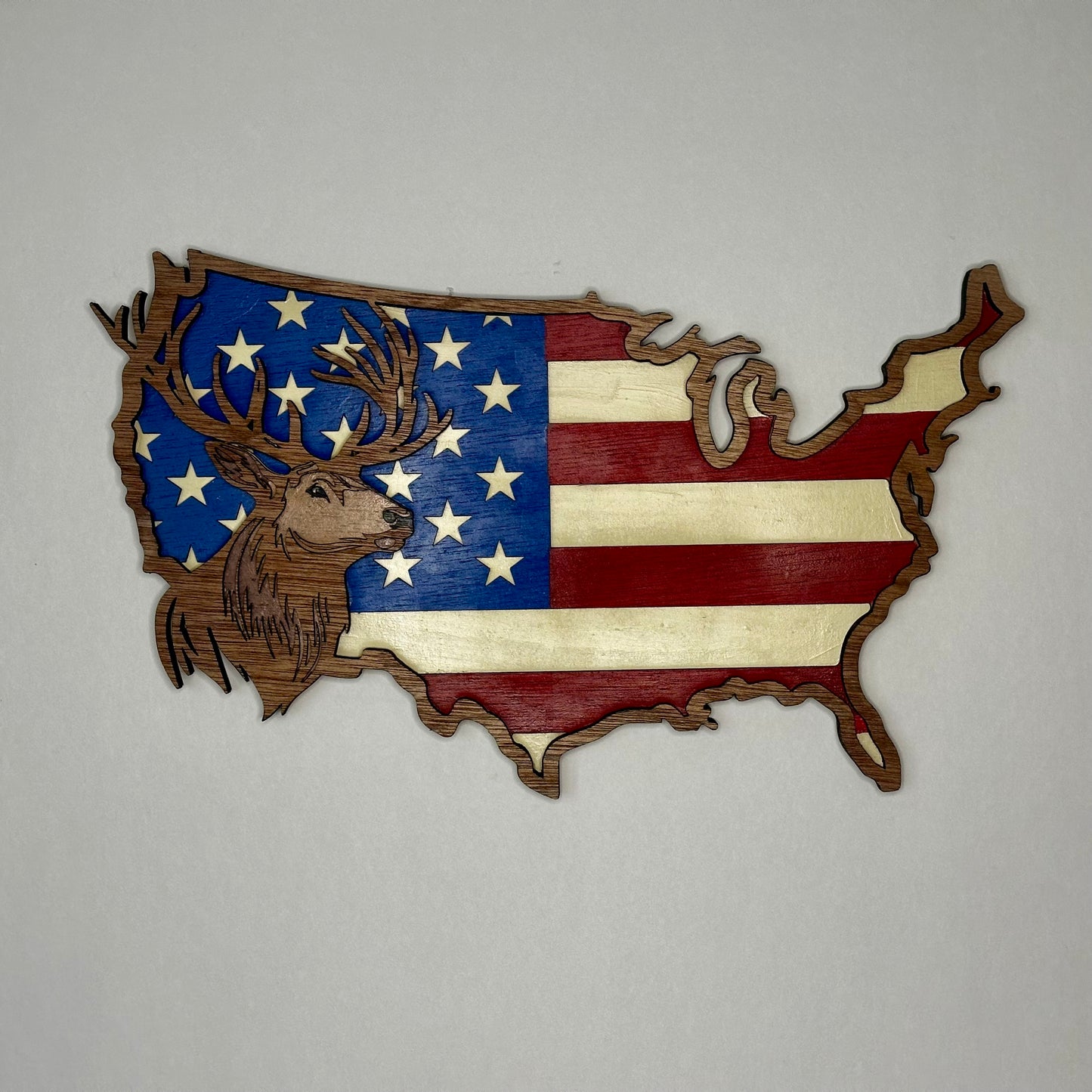 Wooden American Flag