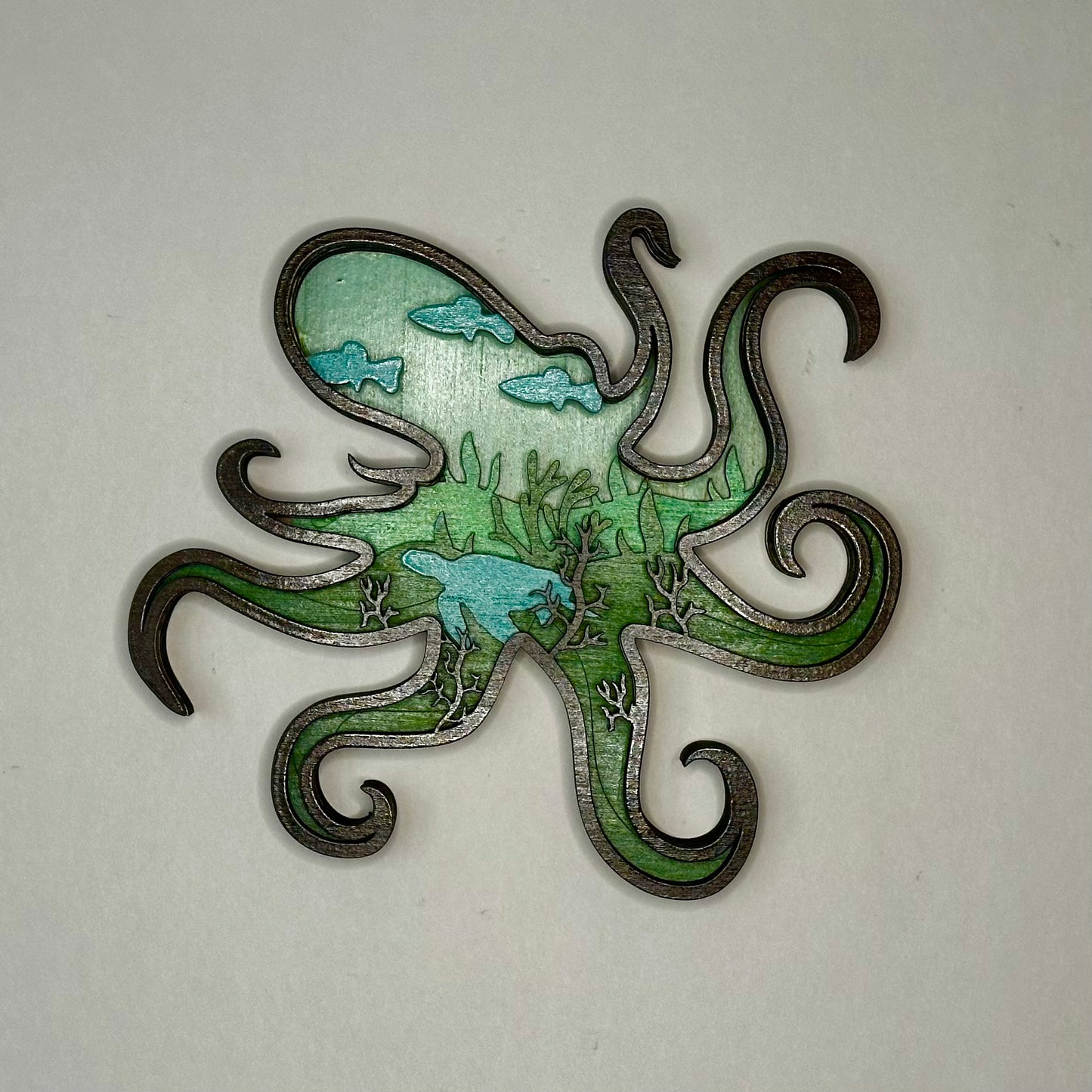 Layered Wood Octopus