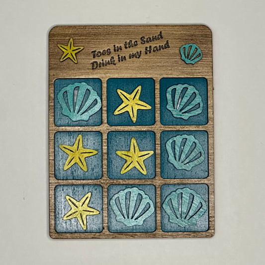 Tic Tac Toe – Wooden Game Board